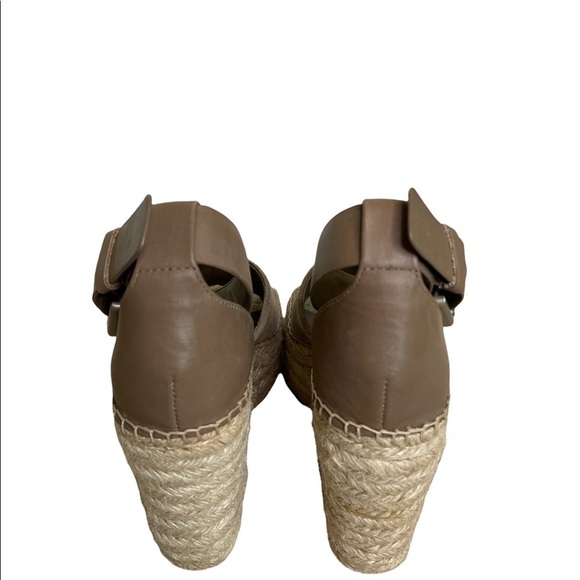 Marc Fisher Taupe/Neutral platform espadrilles.  Size 5 - Picture 4 of 11